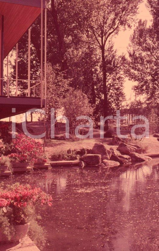 Fotografia d epoca originale 1961 TORINO Italia 61 padiglione con l area del laghetto NEGATIVO ORIGINALE 3 1
