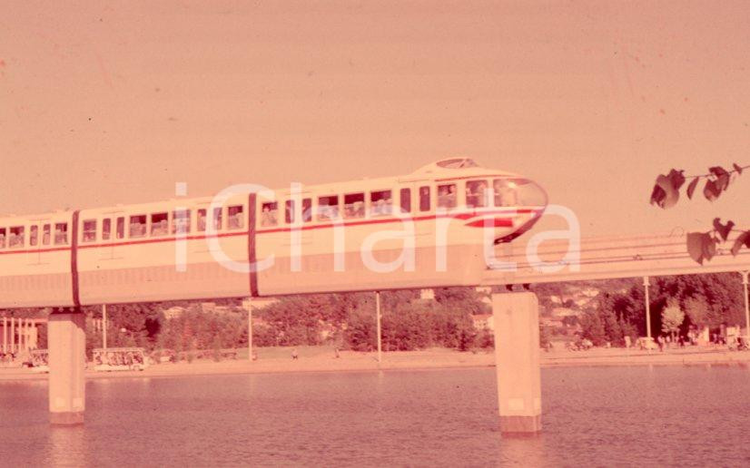 Fotografia d epoca originale 1961 TORINO Italia 61 Monorotaia Alweg in funzione NEGATIVO ORIGINALE 1 1