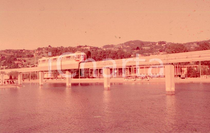 Fotografia d epoca originale 1961 TORINO Italia 61 Monorotaia Alweg in funzione NEGATIVO ORIGINALE 1