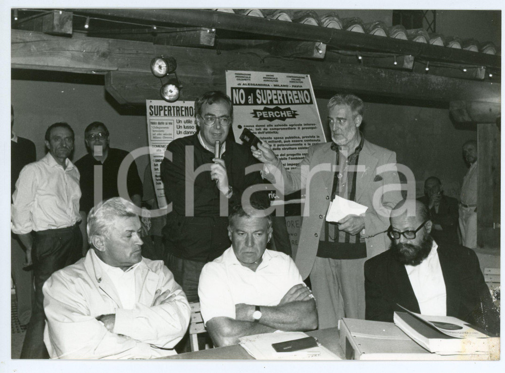 Fotografia d epoca originale 1990 ca RONCO SCRIVIA ? Conferenza SUPETRENO Linea MILANOGENOVA Foto 1 1