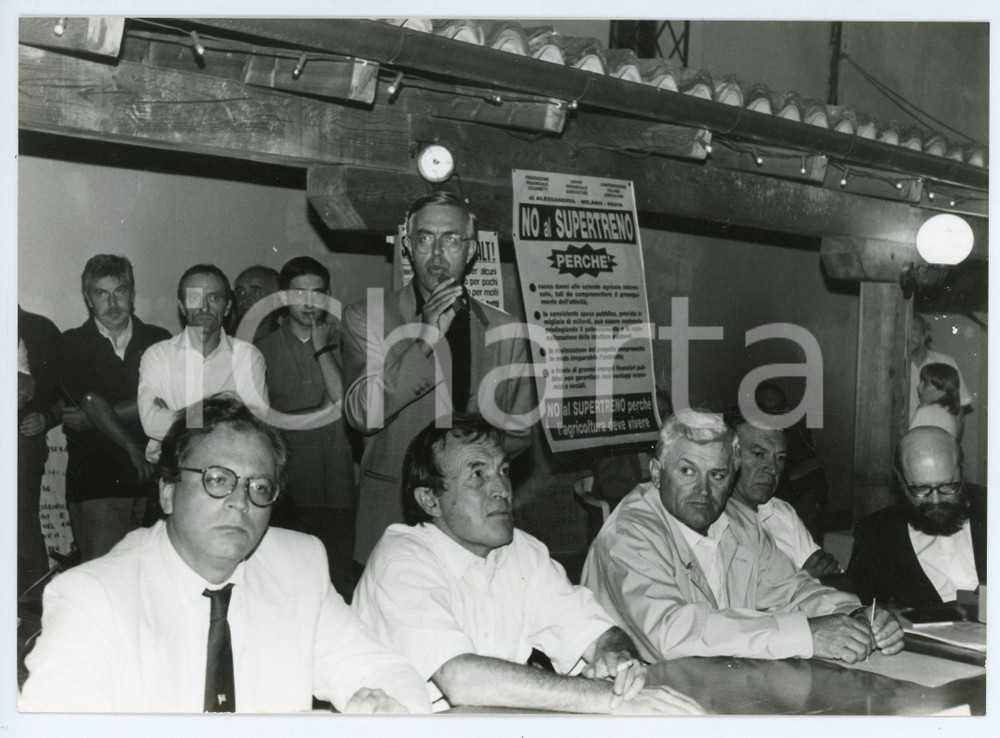 Fotografia d epoca originale 1990 ca RONCO SCRIVIA ? Conferenza SUPETRENO Linea MILANOGENOVA Foto 2 1