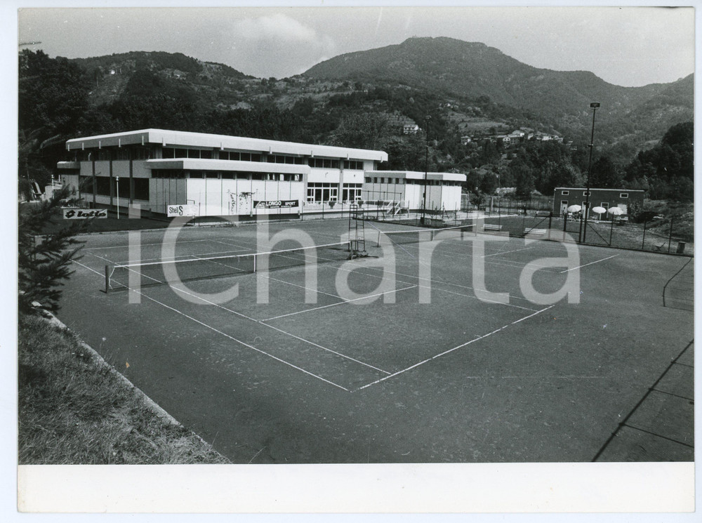 Fotografia d epoca originale 1984 RONCO SCRIVIA Campi da tennis in Via alla zona sportiva  Foto 1