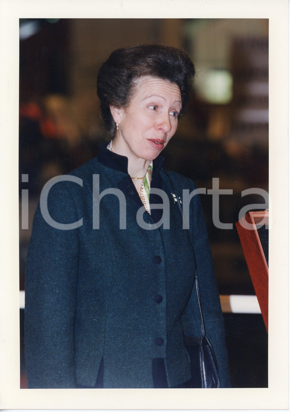 Fotografia d epoca originale 1996 LONDON Earls Court  Princess ANNE at the International Boat Show  Photo 1