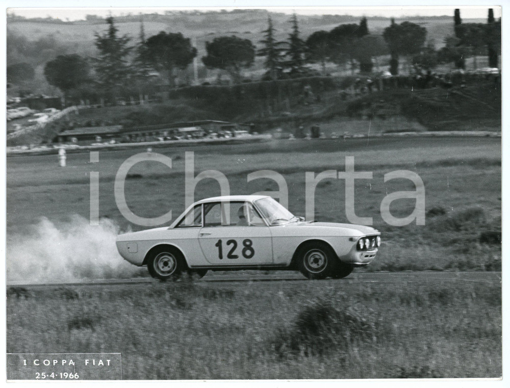 Fotografia d epoca originale 1966 1 COPPA FIAT Lancia Fulvia Coupé HF Foto 24x18 cm 1 1