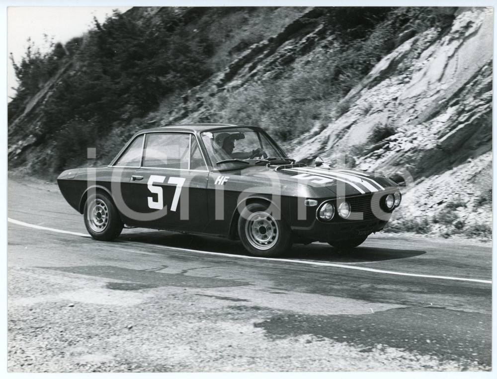 Fotografia d epoca originale 1966 13° Circuito del MUGELLO Lancia Fulvia Coupé HF Foto 24x18 cm 1