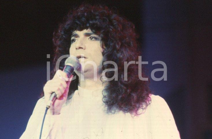 Fotografia d epoca originale 1985ca Renato ZERO ritratto in concerto 35mm vintage slide 1 1