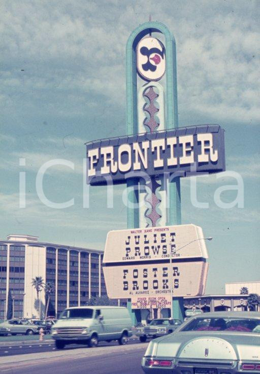 Fotografia d epoca originale 1974 LAS VEGAS  FRONTIER Hotel and casino  Juliet Prowse 35mm VINTAGE SLIDE 1