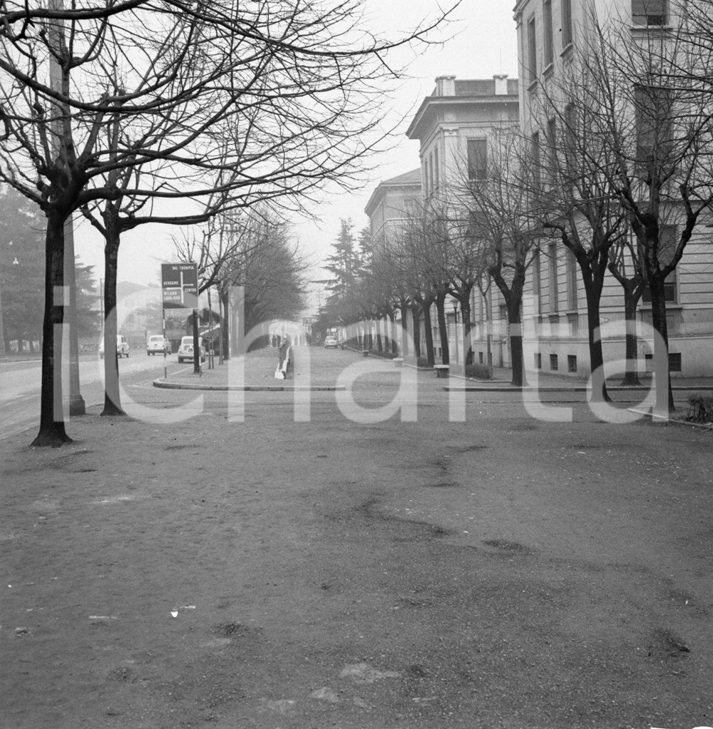 Fotografia d epoca originale 1958 BRESCIA Scuola Primaria MANZONI  Via Fratelli Ugoni NEGATIVO ORIGINALE 1