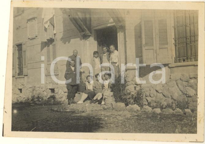 Fotografia d epoca originale 1927 GRIGNE  Pian dei Resinelli  Gruppo al Rifugio PORTA Foto 8x5 cm 1