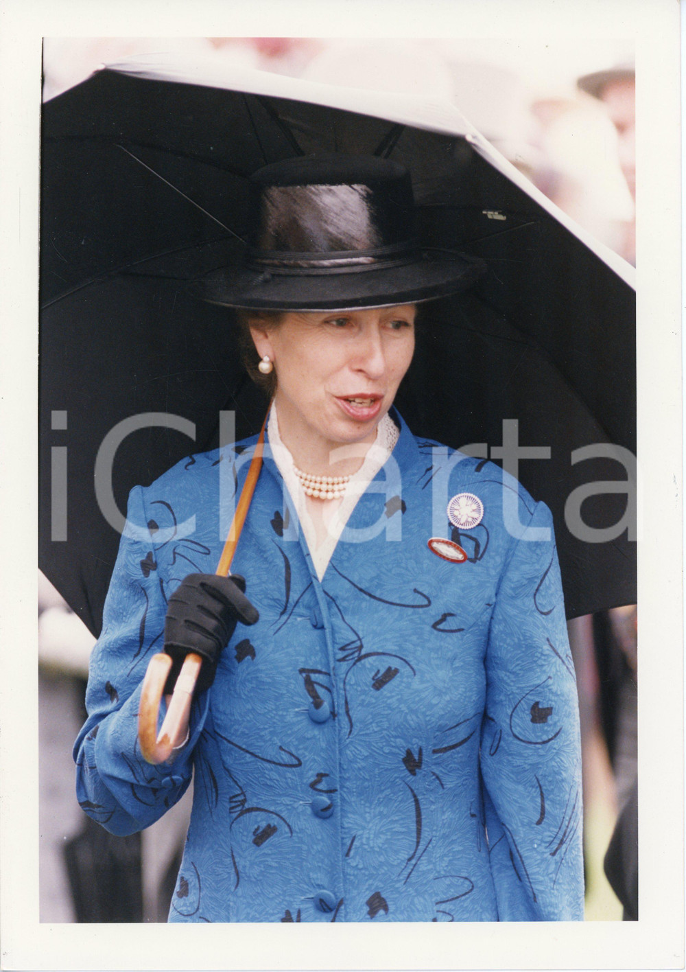 Fotografia d epoca originale 1998 ROYAL ASCOT Princess Anne on Ladies Day  Photo 21x29 cm 1