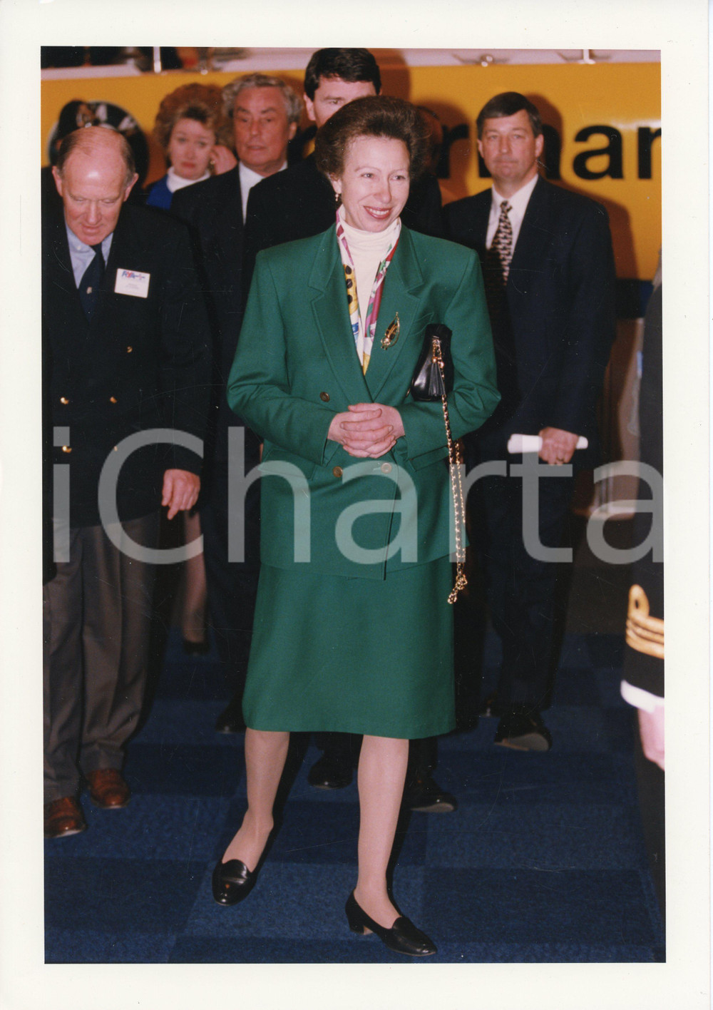 Fotografia d epoca originale 1998 LONDON Princess Anne at International Boat Show  Photo 21x29 cm 1 1