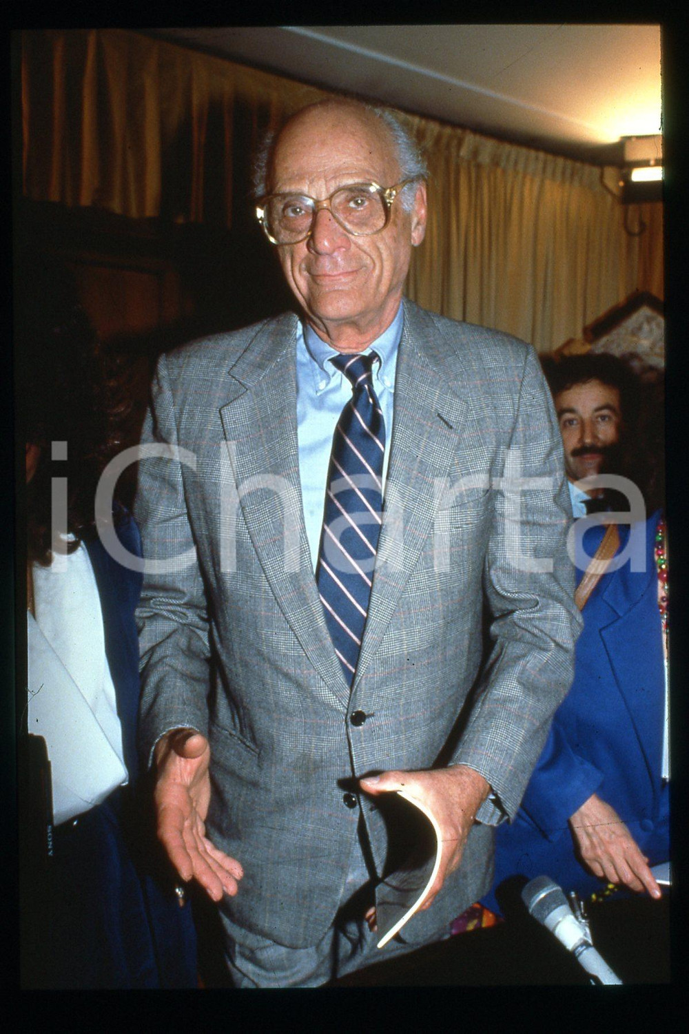 Fotografia d epoca originale 35mm vintage slide 1995 NEW YORK Jewish Culture Awards Arthur MILLER 3 1