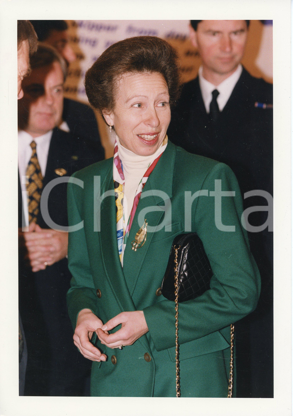 Fotografia d epoca originale 1998 LONDON Princess Anne at International Boat Show  Photo 21x29 cm 1