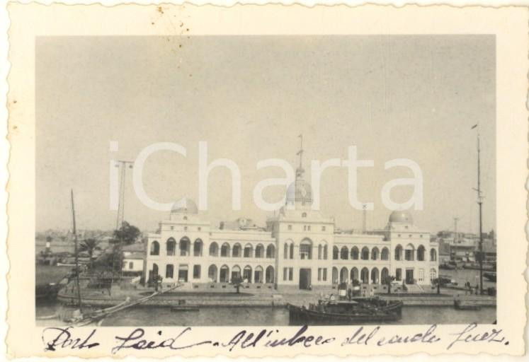 Fotografia d epoca originale 1935 PORT SAID EGYPT The Suez Canal Company office building Photo 9x6 cm 1