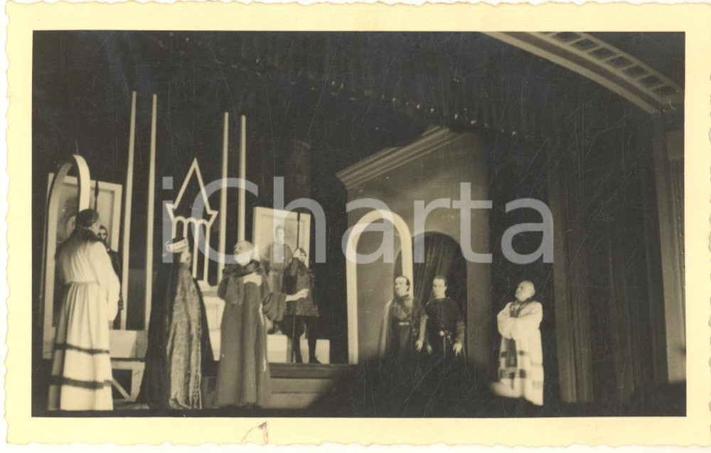 Fotografia d epoca originale 1940 TEATRO MILANO  Renzo RICCI in Enrico IV di Pirandello Foto 14x9 cm 1