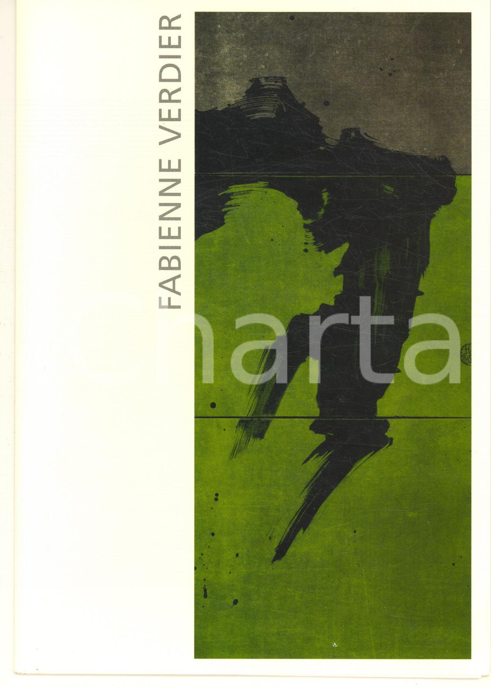 Materiale pubblicitario d’epoca 2005 LAUSANNE Galerie ALICE PAULI  Pieghevole mostra Fabienne VERDIER 1