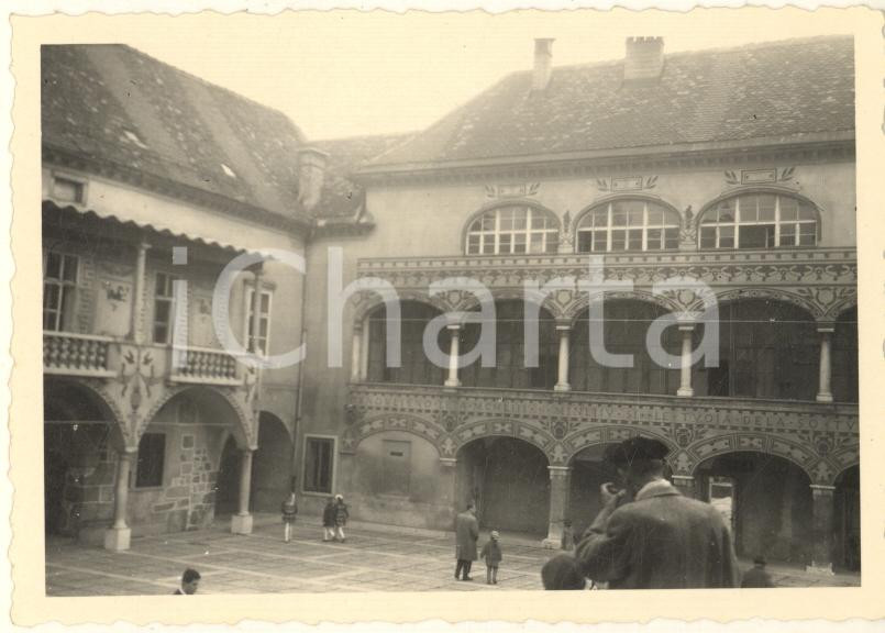 Fotografia d epoca originale 1961 LUBIANA / KRIZANKE Monastero Cavalieri della Croce Foto 10x7 cm 1