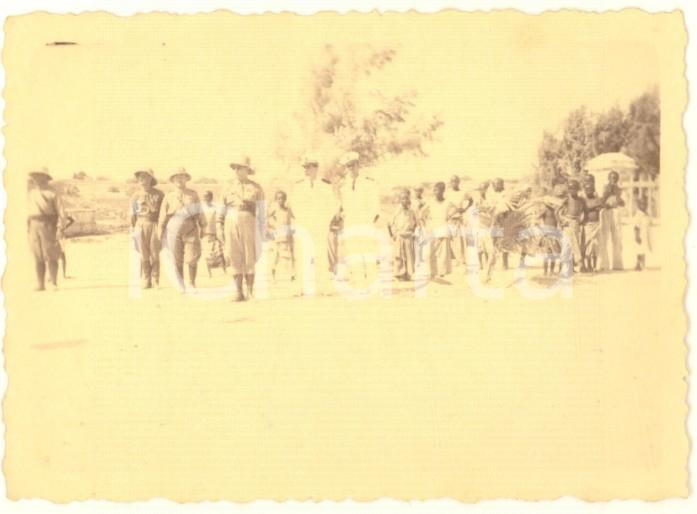 Fotografia d epoca originale 1935 AOI MOGADISCIO SOMALIA Festa del corpo di commissariato Foto 9x6 cm 1