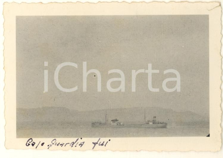 Fotografia d epoca originale Aprile 1935 SOMALIA  Capo GUARDAFUI  Nave italiana Foto 9x6 cm 1