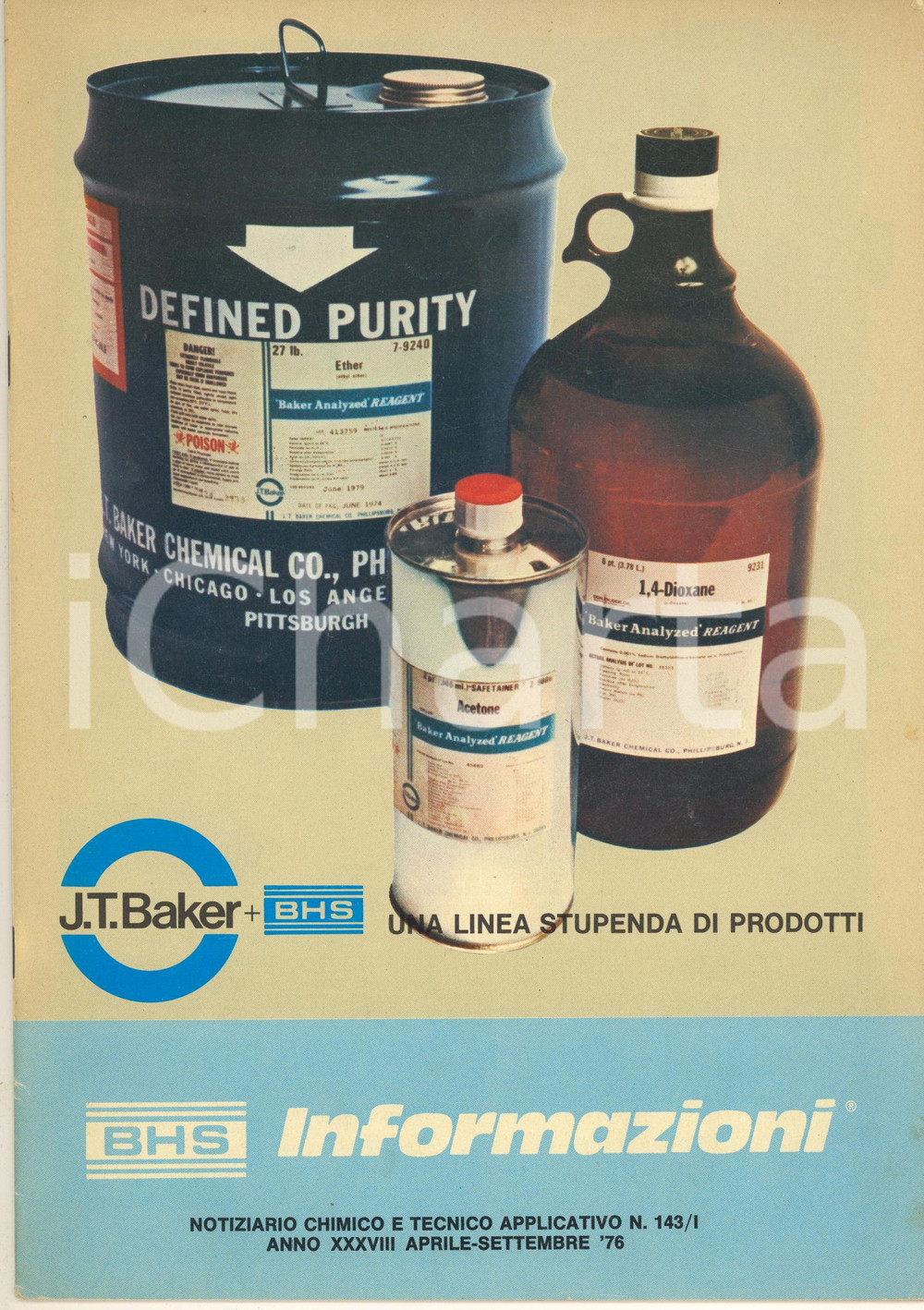 Giornale, rivista storica 1976 BHS INFORMAZIONI Materie plastiche al PLAST Rivista chimica / tecnica 1
