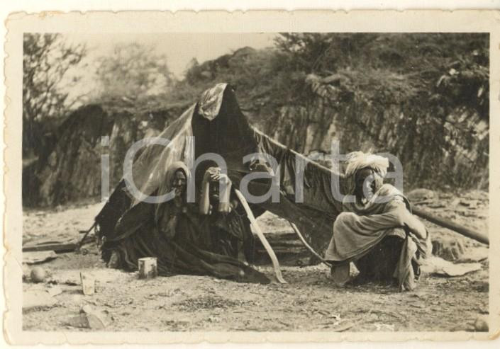 Fotografia d epoca originale 1936 AOI ETIOPIA  COSTUMI  Gruppo di indigeni Foto 9x6 cm 1