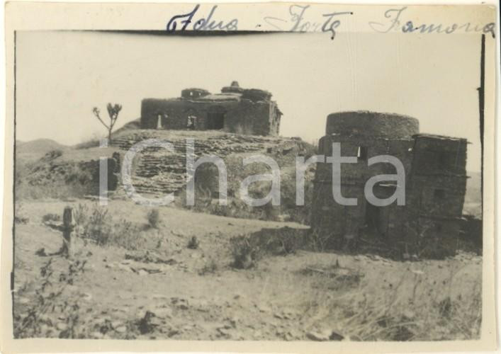 Fotografia d epoca originale 1936 AOI Guerra d  ETIOPIA  ADUA  Fortezza Fotografia 9x6 cm 1