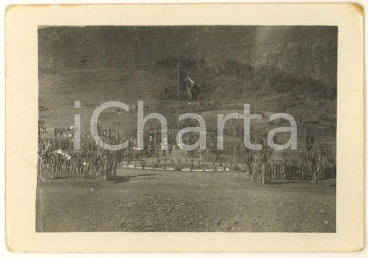 Fotografia d epoca originale 1936 AOI DESSIE  ETIOPIA Accampamento italiano  Foto 9x6 cm 1