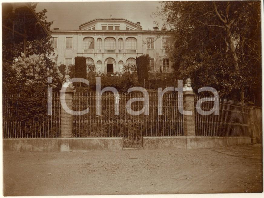 Fotografia d epoca originale 1910 ca LIGORNETTO /SVIZZERA Villa e Museo Vincenzo VELA Foto 11x8 cm 1