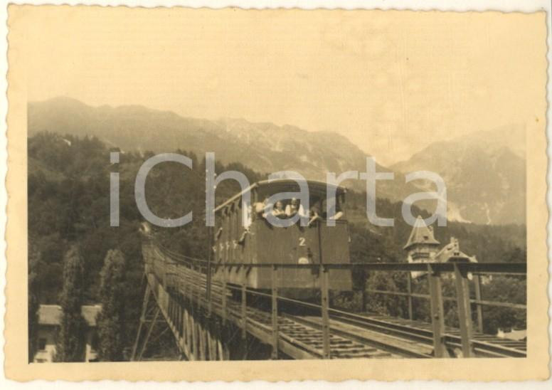 Fotografia d epoca originale 1951 INNSBRUCK  Funicolare Hungerburgbahn  Foto ANIMATA VINTAGE 10x7 cm 1