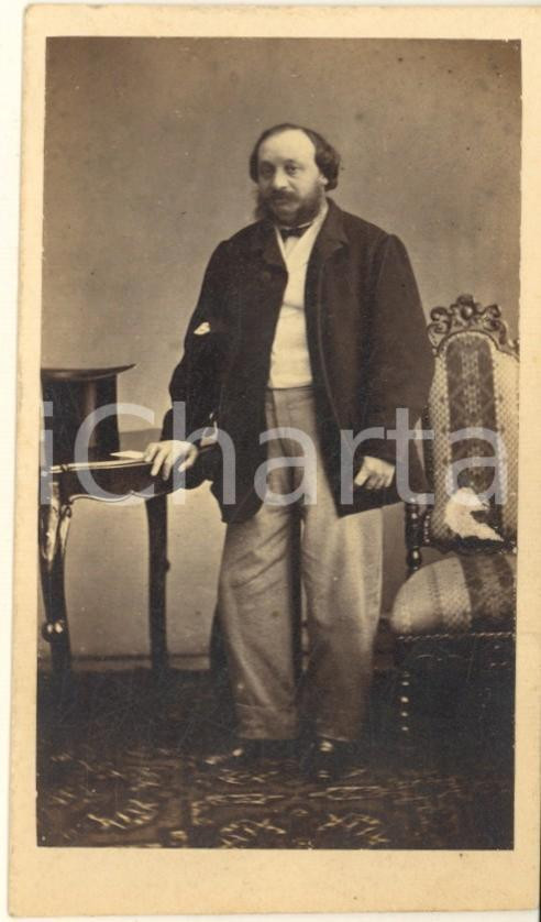 Fotografia d epoca originale 1870 ca MILANO Marco PARATICO detto Bisio  Foto Carlo GUSBERTI CDV 1