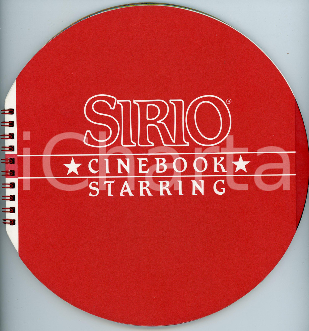 Materiale pubblicitario d’epoca 1990 ca CARTIERE FEDRIGONI Sirio Cinebook starring  Catalogo carte colorate 1