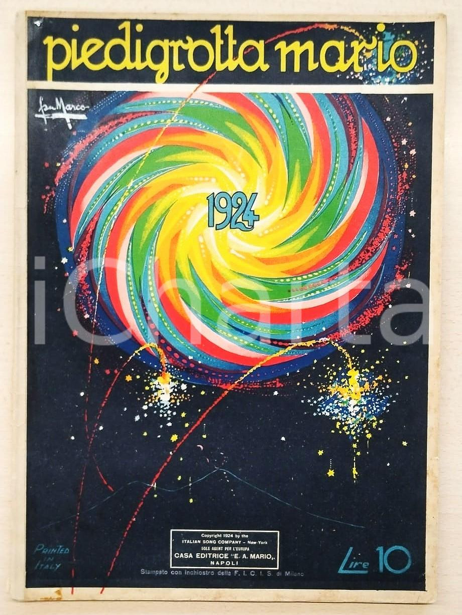 Oggetto da collezione cartaceo 1924 PIEDIGROTTA MARIO Raccolta di spartiti MUSICA NAPOLETANA Ed. E.A. Mario 1