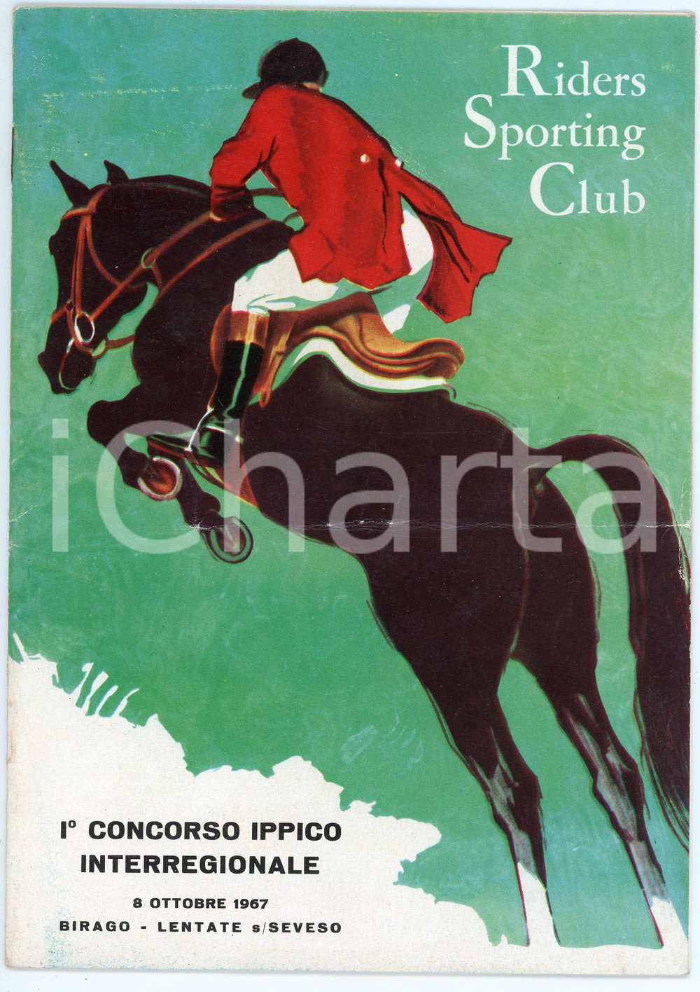 Libro, pubblicazione d epoca 1967 BIRAGO  LENTATE SUL SEVESO I° Concorso ippico RIDERS SPORTING CLUB 1 1