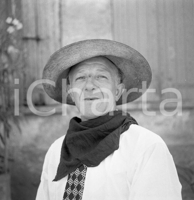 Fotografia d epoca originale 1950ca ALBERTO SORLINI Ritratto contadino della bassa bresciana NEGATIVO ORIG. 3 1