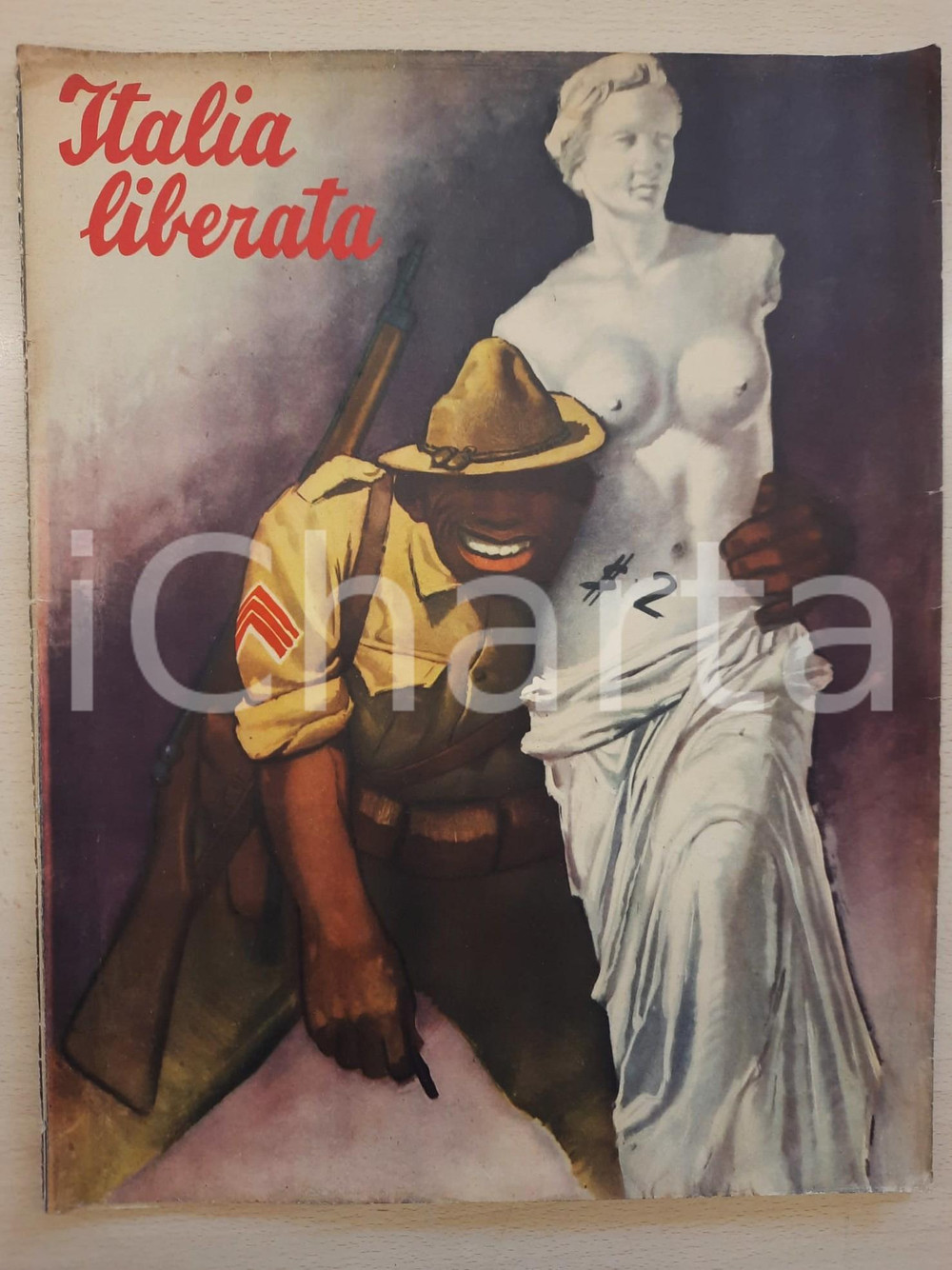 Giornale, rivista storica 1952 ITALIA LIBERATA Pubblicazione ILLUSTRATA pp. 18  Copertina BOCCASILE 1