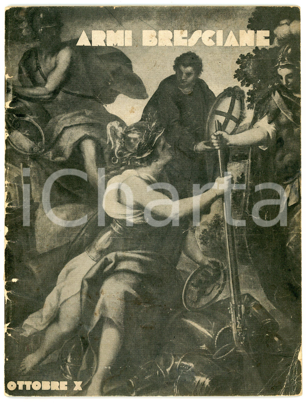 Libro, pubblicazione d epoca 1932 PALAZZOLO Armeria Luigi MARZOLI Armi bresciane  Catalogo della mostra 1