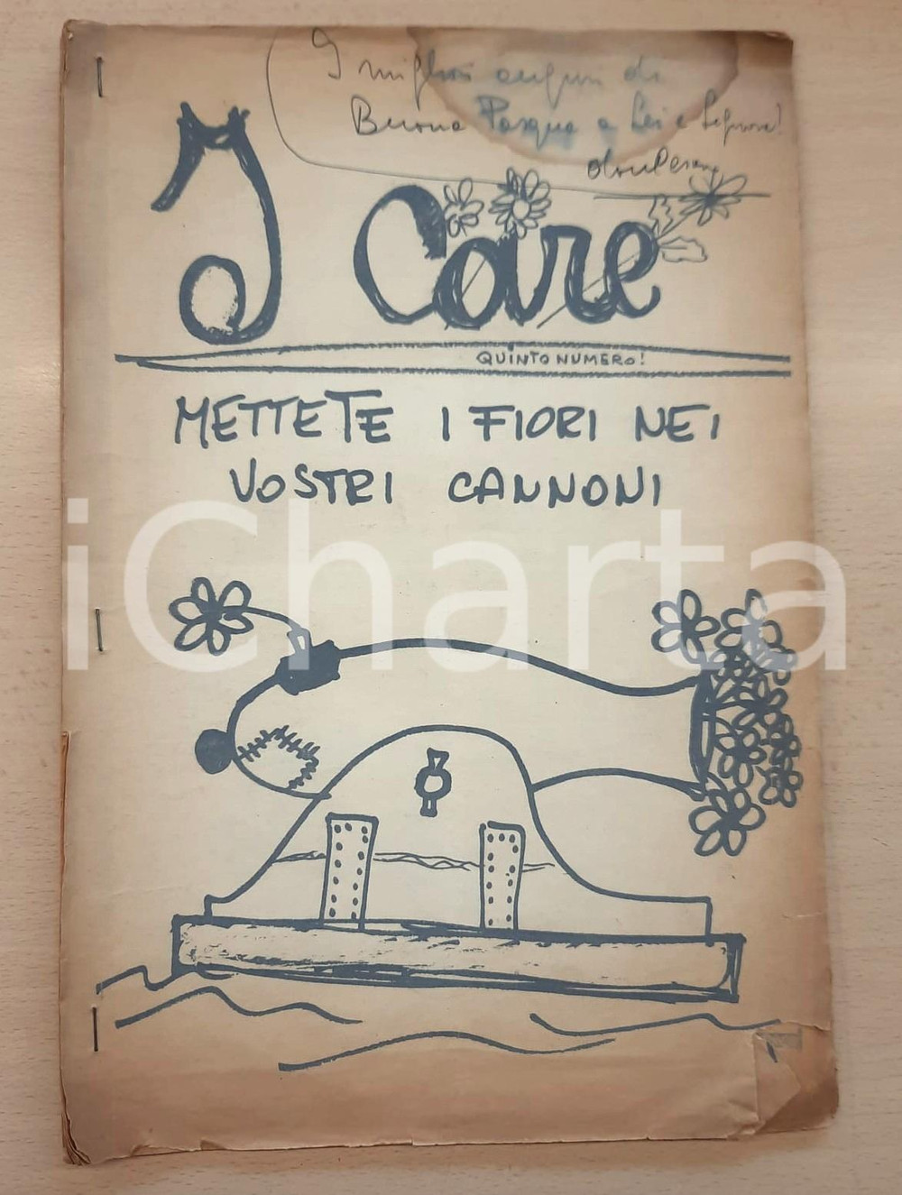 Giornale, rivista storica 1967 I CARE No al lavaggio del cervello Rivista autografo don Cesare MAZZONI 1