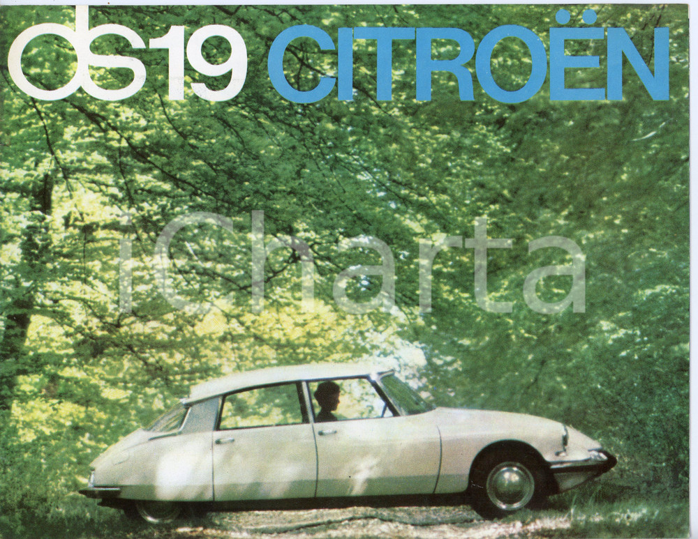 Materiale pubblicitario d’epoca 1963 CITROEN DS19 Depliant pubblicitario ILLUSTRATO 26x20 cm 1