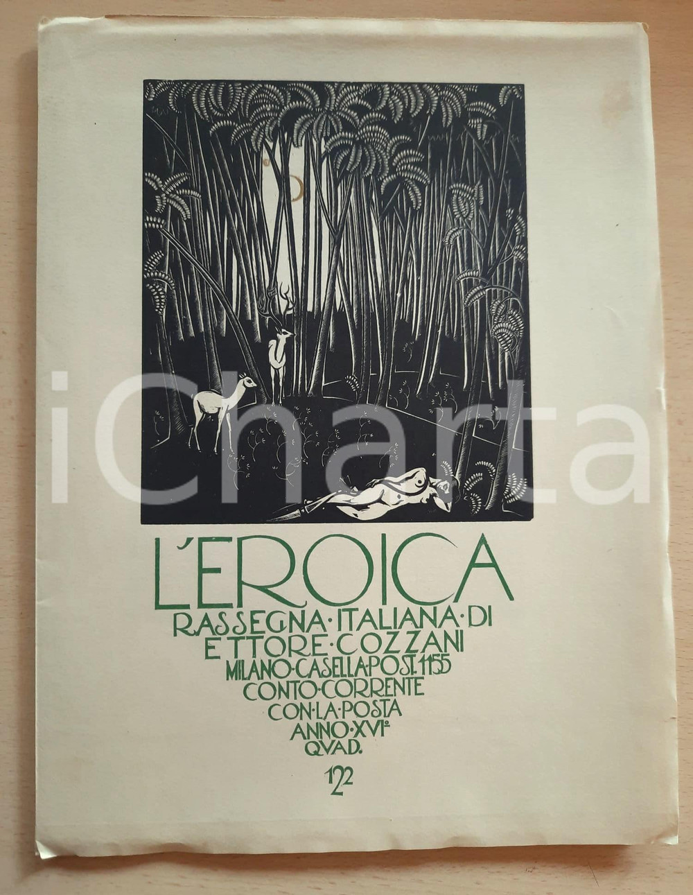 Giornale, rivista storica 1928 MILANO L EROICA  Rassegna ETTORE COZZANI  Carlo Fornara n°122 1