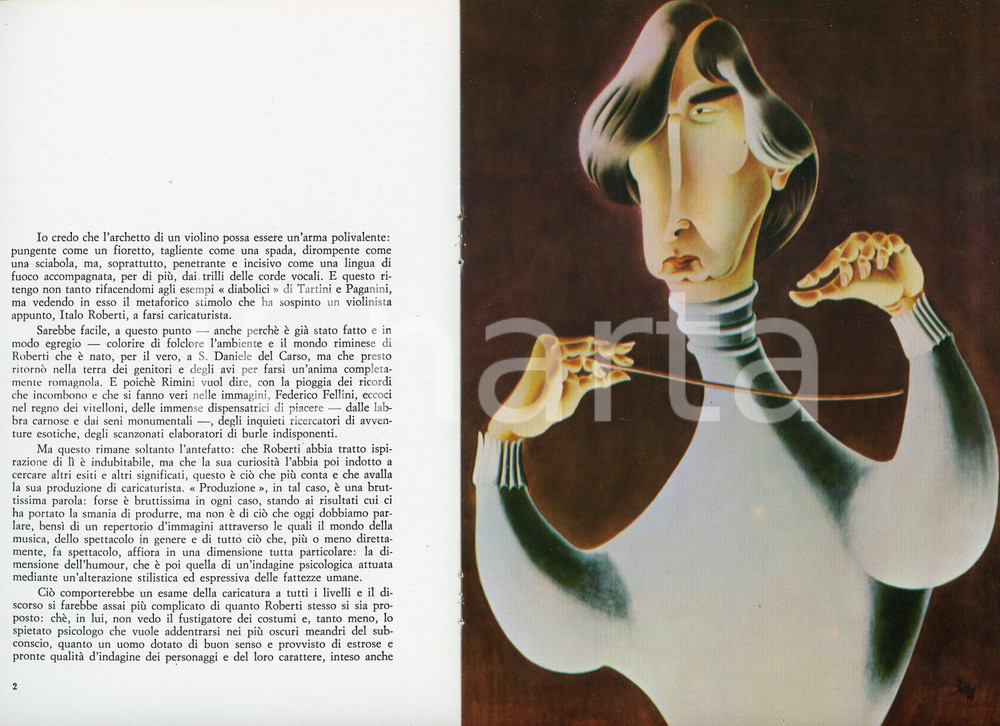 Libro, pubblicazione d epoca 1979 MILANO Museo teatrale alla Scala  Caricature di Italo ROBERTI Catalogo 1