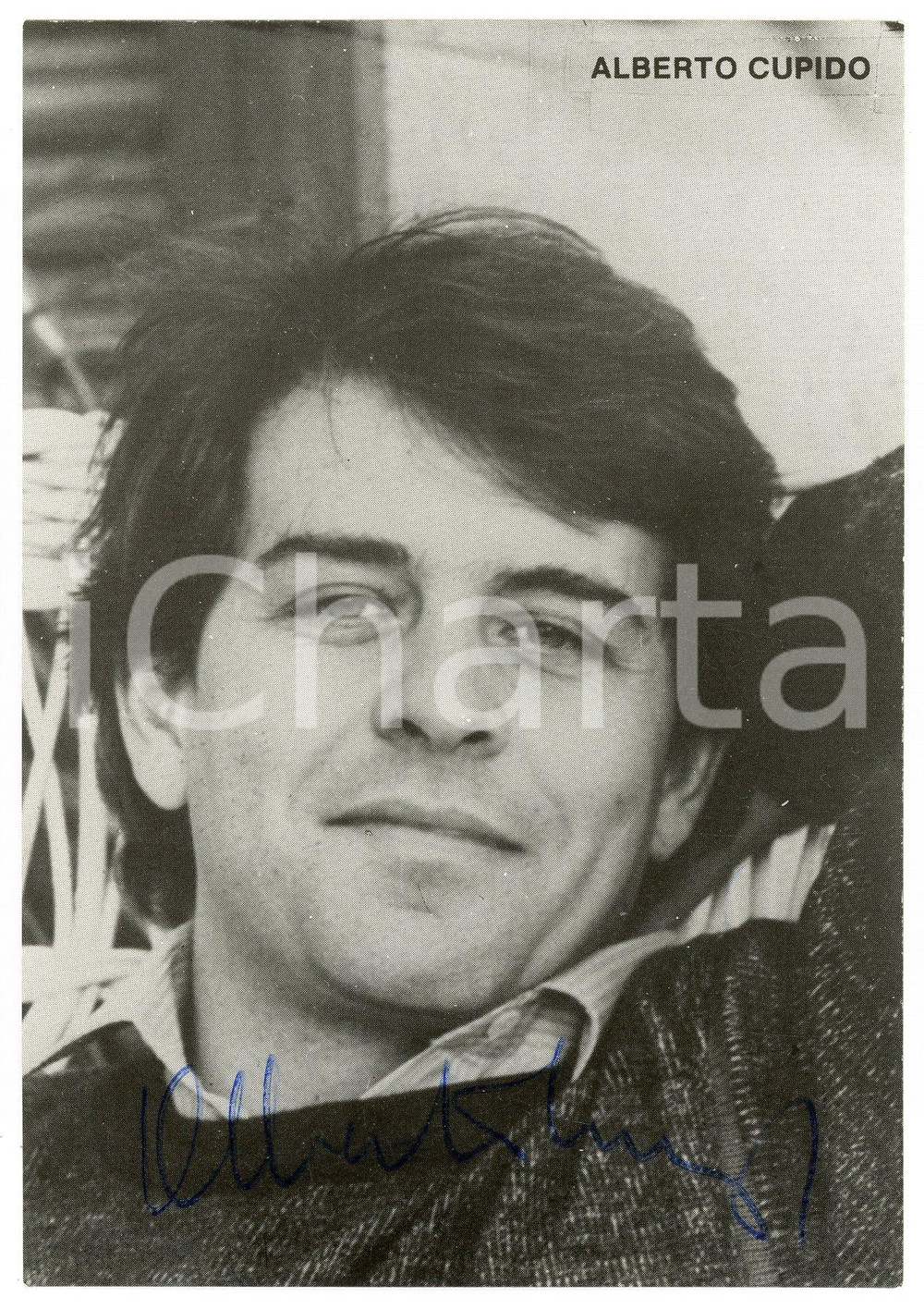 Autografo originale 1980 ca LIRICA Tenore Alberto CUPIDO  Foto seriale con AUTOGRAFO 1