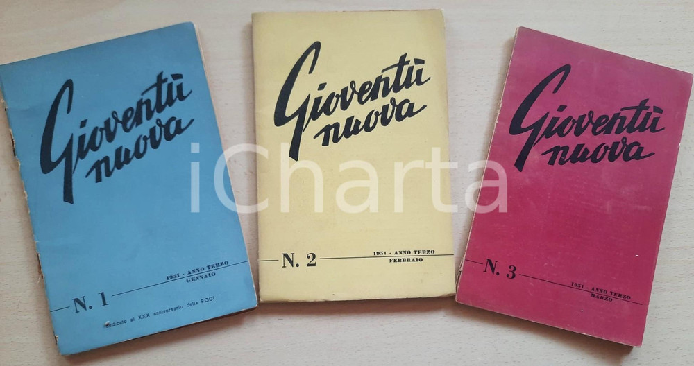 Giornale, rivista storica 1951 GIOVENTU  NUOVA  Rivista FGCI Federazione Giovanile Comunista n. 123 1