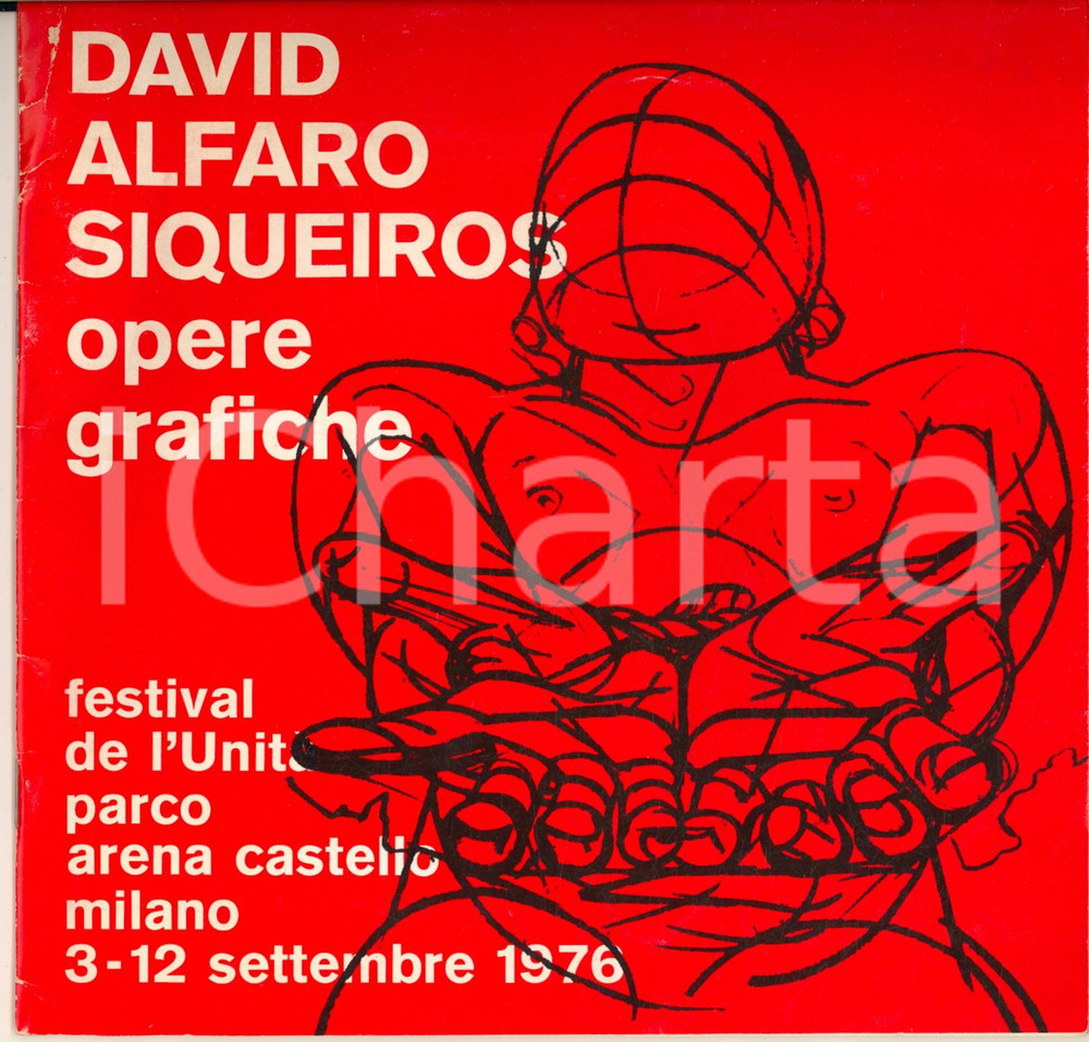 Libro, pubblicazione d epoca 1976 MILANO David Alfaro Siqueiros  Opere grafiche Catalogo 27 pp. 1