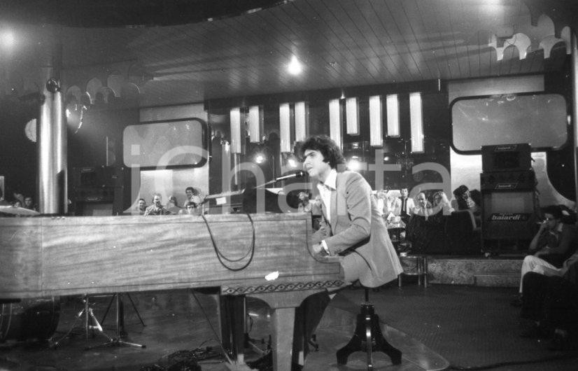 Fotografia d epoca originale 1976 MONTECATINI DiscoVerde 76 Toto CUTUGNO NEGATIVO ORIGINALE 1