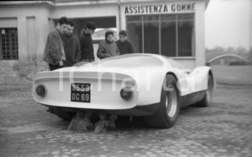 Fotografia d epoca originale 1969 MONZA Porsche 906 Carrera 6 in prova NEGATIVO ORIGINALE 1