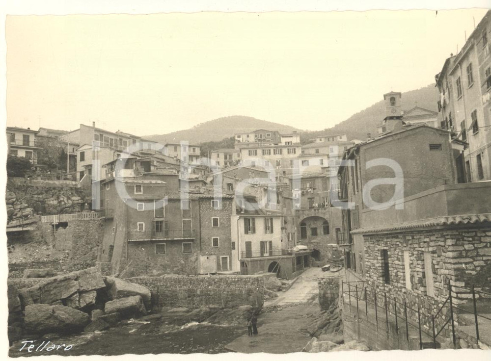 Fotografia d epoca originale 1965 ca TELLARO /LERICI Panorama del borgo Foto bozzetto cartolina 1