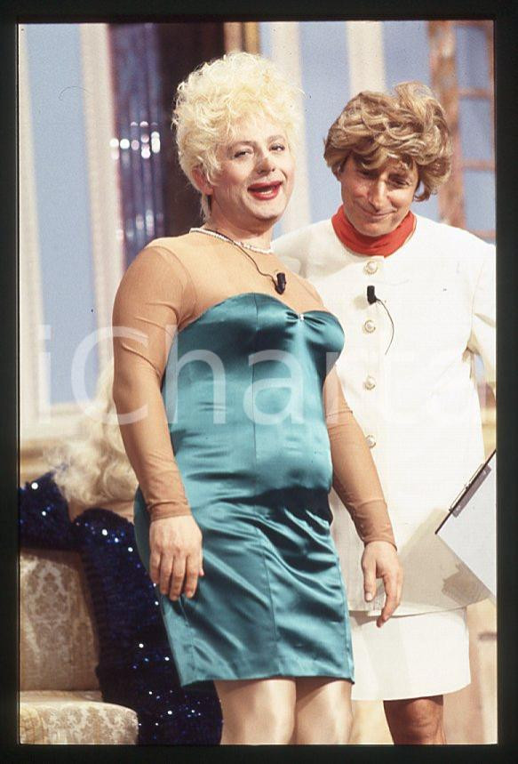 Fotografia d epoca originale 1995 BAGAGLINO Pippo FRANCO Leo GULLOTTA 35mm VINTAGE SLIDE 3 1