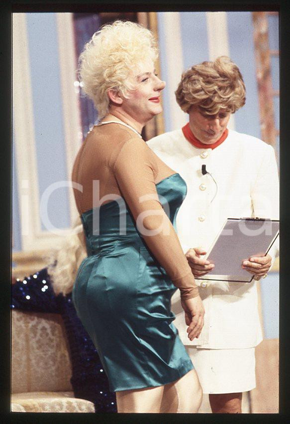 Fotografia d epoca originale 1995 BAGAGLINO Pippo FRANCO Leo GULLOTTA 35mm VINTAGE SLIDE 4 1