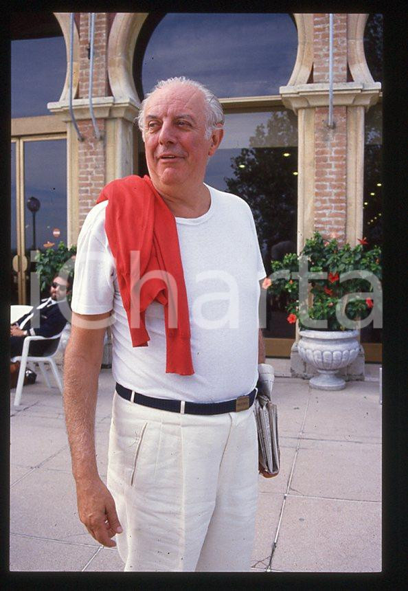 Fotografia d epoca originale 1995 ca VENEZIA Dario FO alla Mostra del Cinema  35mm VINTAGE SLIDE 2 1