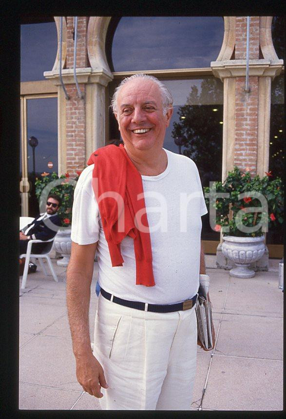 Fotografia d epoca originale 1995 ca VENEZIA Dario FO alla Mostra del Cinema  35mm VINTAGE SLIDE 1 1